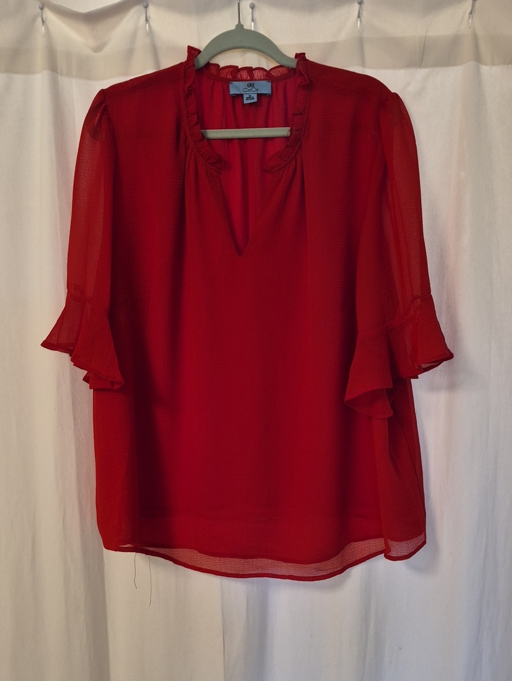 Flirty Red Top, CeCe Brand From Nordstrom